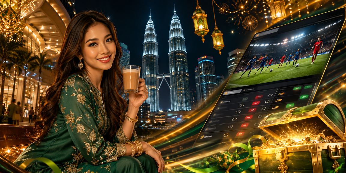 Suasana perayaan Hari Raya sambil menikmati kasino dalam talian ax1800